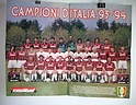 L05 POSTER FORMAZIONE MILAN 1993-94 CAMPIONI D'ITALIA FORZA MILAN 54x41 cm ca.