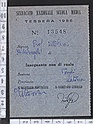 X1414 TESSERA SINDACATO NAZIONALE SCUOLA MEDIA 1956