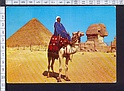 M3940 EGYPT GIZA CAMEL DRIVER NEAR THE SPHINX AND PYRAMID OF KHUFU VIAGGIATA SB