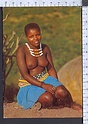 Q4423b SOUTH AFRICA AFRICAN LIFE ZULULAND NATAL ZULU KRAAL MAWENI GIRL TOPLESS VG
