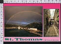 R2036 CARAIBI ANTILLES USA VIRGIN ISLANDS ST. THOMAS FLOWER STRUT AND DOCKSIDE RAINBOW ARCOBALENO