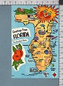 R4493 GREETINGS FROM FLORIDA THE SUNSHINE STATE MAP FP