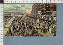S1698 ATLANTIC CITY NEW JERSEY CROWDED BEACH AND BOARDWALK ALAMAC PEOPLE FP