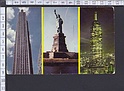 N4665 NEW YORK RCA BUILDING EMPIRE STATE BUILDING STATUE OF LIBERTY Viaggiata FP