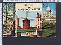 N1134 SOUVENIR DE PARIS-MONTMARTRE Viaggiata SB Filee