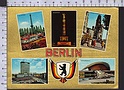 R5493 BERLIN VIEWS GOLD BACKGROUND DORATA cartolina QSL