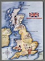 T2603 BRITAIN and NORTHERN IRELAND MAP THE BRITISH ISLES VG Formato ExtraGrand