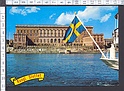 M3646 STOCKHOLM (SWEDEN) KUNGL. SLOTTET THE ROYAL PALACE COMMEMORATIVE STAMP VIAGGIATA