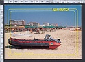 N4549 ALBA ADRIATICA (TERAMO) La spiaggia D argento gommone Viaggiata