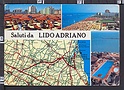 N8611 SALUTI DA LIDO ADRIANO RAVENNA MAP VEDUTE VG