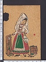N5009 Cartolina in Sughero Costumi SARDI SARDEGNA - NUOVA (grave mancanza)