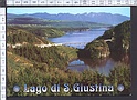 M4181 LAGO S. GIUSTINIA VAL DI NON TRENTINO CON IL PONTE DI CASTELLAZ VIAGGIATA