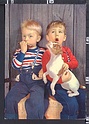 P3336 BAMBINI CON CANE FISARMONICA CHILDREN DOG