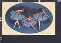 P1959 Illustrazione Firmata ZANDRINO DANZA CLASSICA BALLO TUTU Riproduzione da Originale FP