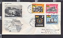B4372 GHANA FDC 1958 ANNIVERSARY OF INDEPENDENCE MODERN LIBRARY ACCRA REGISTERED