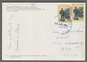 C1206 ARGENTINA Postal History 2000 CORREO OFICIAL 75 c holes forellini BELGRANO