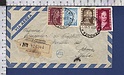 C700 ARGENTINA Postal History 1954 EVA PERON REGISTERED LETTER VIA AEREA