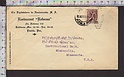 B5308 MEXICO Postal history 1944 12 cent strappo RESTAURANT REFORMA PUEBLA