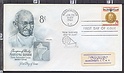 B1824 FDC USA 1961 MAHATMA GANDHI CHAMPION OF LIBERTY Envelope F.D.C.