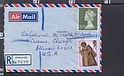B4348 GREAT BRITAIN Postal history 1972 20 p registered peckham