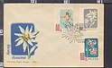 B1933 FDC POLSKA POLAND 1957 FLOWERS Envelope F.D.C.