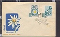 B1934 FDC POLSKA POLAND 1957 FLOWERS Envelope F.D.C.
