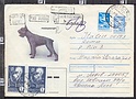 B2014 RUSSIA CCCP Intero Postale 1990 CON AGGIUNTA DOG CANE Busta Envelope
