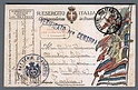 C890 POSTA MILITARE 04.08.1918 n. 13 CARTOLINA IN FRANCHIGIA BATTERIA DI ASSEDIO VERIFICATO PER CENSURA