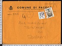 C255 Italia storia postale 2000 GIUBILEO PORTA SANTA COMUNE DI PACECO TRAPANI BUSTA GRANDE