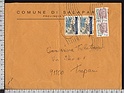 C256 Italia storia postale 2007 FONDAZIONE ANTONIO GENOVESI SALERNO rotto COMUNE DI SALAPARUTA TRAPANI BUSTA GRANDE