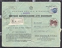 B3256 Storia Postale ITALIA 1970 SIRACUSANA Lir. 200 MICHELANGIOLESCA Lir. 150 RACCOMANDATA