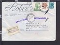 B3664 ITALIA storia postale 1978 SAN GIORGIO Lire 500 SIRACUSANA 2 VALORI RACCOMANDATA