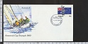B116 FDC AMERICAN S CUP TRIUMPH 1983 AUSTRALIA  (intero postale stamp printed)