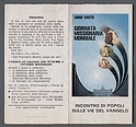 EP2850 LE PONTIFICIE OPERE MISSIONARIE PP.OO.MM. GIORNATA MISSIONARIA MONDIALE ANNO SANTO APRIBILE