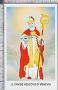 Xsa-54-37 S. San DAVIDE VESCOVO DI MENEVIA BRITANNIA GLASTONBURY Santino Holy card
