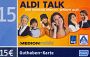 S1568 GERMANY PREPAID CARD ALDI TALK MEDION MOBILE  Eur. 15