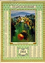 Calendario 1954 con eventi dell'anno F. BOSSONE INTIMA POESIA 21x29