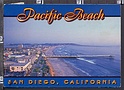 O849 SAN DIEGO CALIFORNIA PACIFIC BEACH LOOKING SOUTH PAST CRYSTAL PIER VG