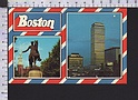 R745 BOSTON MASS. THE OLD AND NEW BOSTON PAUL REVERE STATUE PRUDENTIAL CENTER FP