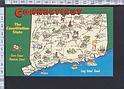 N8095 CONNECTICUT USA MAP THE COSTITUTION STATE FP