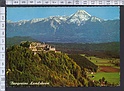 M9766 BURGRUINE LANDSKRON VILLACH AUSTRIA (FOLD PIEGA AL CENTRO) Viaggiata