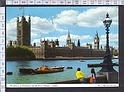 M6120 LONDON THE HOUSES OF PARLIAMENT AND THE RIVER THAMES ANIMATED