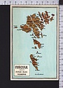 R5520 FAROE ISLANDS MAP FOROYAR ISLES FP cartolina QSL