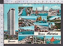 Q1385 SOUVENIR RIVIERA ADRIATICA VEDUTE ACQUERELLATA VG SB
