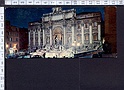 M3521 ROMA FONTANA DI TREVI - MINI CARTOLINA VIAGGIATA SB FP