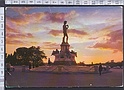 N7364 FIRENZE TRAMONTO PIAZZALE MICHELANGELO (PIEGHE) Viaggiata