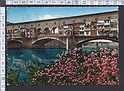 N4030 FIRENZE PONTE VECCHIO ACQUERELLATA Viaggiata