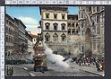 N2509 FIRENZE IL CARRO DEL SABATO SANTO ACQUERELLATA ANIMATISSIMA Viaggiata