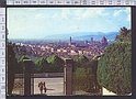 N4141 FIRENZE PANORAMA DAL MONTE ALLE CROCI ANIMATA Viaggiata