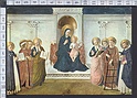 N575 FIRENZE ARTE LA MADONNA IN TRONO CON BAMBINO TRA I SANTI Viaggiata SBAsp